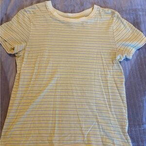 Striped Yellow and White T-Shirt